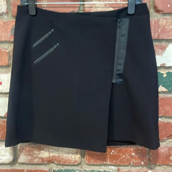 NWT Madewell Ignition Zip Wrap Black Skirt Sz 4 - Picture 3 of 5